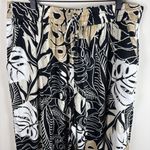 Millennium Wide Leg Pants Womens 3X Black Neutral Tropical Leaf Pull On Vacation Size undefined Photo 1