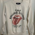 The Rolling Stones  White Crewneck Sweater Photo 0