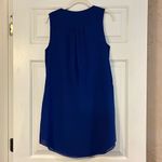 Naked Zebra  Blue Tank Tie Waist Mini Dress Photo 4