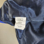 J.Crew Double Cloth Coat Size 4 Italian Fabric Preppy Funnel Lady Belted Blue Photo 4