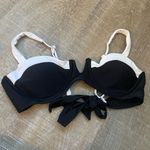 JIMMI SWIM NWT Tuxedo Bikini Set Swim Suit Size L Black White Demi Padded Cheeky Size L Photo 6