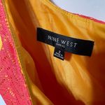 Nine West Coral Fit and Flare Crochet Overlay Women's Tank Mini Dress Size 2 Photo 2