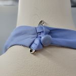 Michelangelo Gown Womens 6 Blue Beaded Whimsical Fairy Corset Halter Prom Dress Photo 14