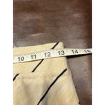 Lou & grey Lou & Grey Skirt Women's Size S Beige Navy Striped Cotton Blend Casual Career Photo 10