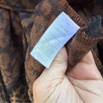 Nordstrom Rack New NWT women's cape jacket OSFM OS tie front animal print Photo 2