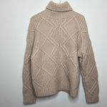 Caslon Women’s Tan Chunky Cable Knit Turtleneck Sweater Size Medium NWT Photo 11