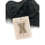 SAVAGE X FENTY RIHANNA FLORAL LACE UNLINED BRA BLACK CAVIAR NEW Size 34D Photo 2