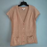 Talbots Petite Vintage Cap Sleeve Knit Sweater Cardigan Size Large Petite Photo 0