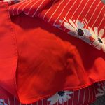 Madewell ‎ Daisy Society Button Wrap Dress Size 4 Red Floral Photo 4