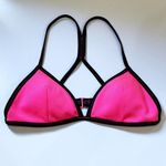 Victoria's Secret Victoria’s Secret L Surf Teeny Triangle Bikini Top Pink Racerback Swimsuit Photo 1
