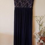 Morgan & Co . Navy Blue Prom Dress Size 10 Photo 0