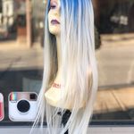 Blue white wig Photo 4