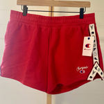 Champion  Women Red Athletic Shorts with Sporty Side Tape Size L Photo 0