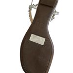 Schutz Silver Rhinestone Thong Sandals Size 38 / US 8 Photo 7