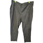 Torrid  Tie Front Poplin Pants Womens 3R Elastic‎ Waist Drawstring Mid Rise Olive Photo 2