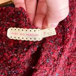 Anthropologie Pins & Needles Red Chunky Knit Short Sleeve Cardigan Size Medium Photo 6