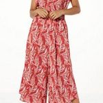 G By Giuliana Red Cap Sleeve Wide Leg Jumpsuit XS Photo 0