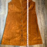 Free People  Rolling Thunder Burnt Orange Corduroy Mini Dress XS Photo 8