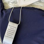 ANDIE New  Swim the string bikini top Triangle textured navy blue size Medium Photo 6