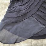 Meadow Rue Anthropologie Navy Lacy Layered Asymmetrical Tank Top Size Small Blue Photo 4