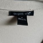 August Silk  Tan and White Lace Cardigan Photo 2