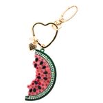 Betsey Johnson Crystal Watermelon Key Fob Bag Charm Photo 3