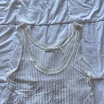 Sandro Paris Womens Size 2 Tank Top Blouse White Striped Viscose Office Business Photo 1