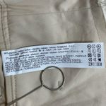 ZARA NWT  Wide Leg Pants Beige Cargo Raw Waist Hem Casual Trousers Size SMALL‎ Photo 6