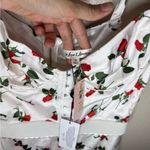 For Love & Lemons New NWT Love Song white rose print bustier corset mini dress m Photo 2
