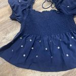 Hillhouse Home Jewel Jammie Top size L Blue Size L Photo 4