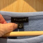 Talbots  Sweatshirt Hummingbird Embroidery Light Blue Size Large Photo 5