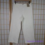 Madewell New!  The Emmett Wide-Leg Crop Jean: tile white Welt Pocket , size 20‎ Photo 2