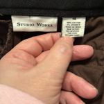 Studio Works  Straight Leg Trousers, Brown, Size 14
98% Cotton
2% Spandex Photo 4