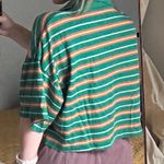 Urban Outfitters  Preston boxy cropped striped polo large green stripe Photo 6