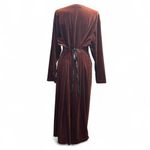 Erika Vintage II Brown Velvet Tie Waist Long Sleeve Maxi Dress Whimsigoth 2X Photo 3