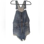 Free People  Blue Denim Overalls‎ Photo 1