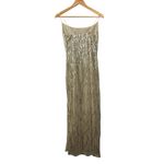 Women’s Fore Sequin Champagne Long Dress Size M Size M Photo 1