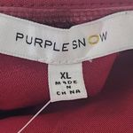 Purple Snow  Oxblood Romper NWT Size XL Burgundy Sleeveless Short Romper Photo 7