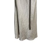 Bec & Bridge  Claudia Champagne Satin Cut Out Straight Neck Midi Dress Size 4 Photo 8