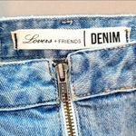 Lovers + Friends New  Denim Skirt With Zipper Photo 2