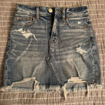 American Eagle  Skirt Outfitters Jean Distressed Photo 0