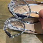 Badgley Mischka x Jewel Silver Glitter Kitten Heels Sz. 9 Photo 6