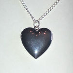 Raphael Silver Tone Boho Heart Locket Pendant Necklace Photo 2