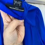 French Connection  Blue chiffon blouse with tie neck #blouse S Photo 3