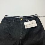frame denim Frame Le Sylvie High Rise Straight Coated Straight Leg Jean Womens Black 29 NEW Photo 9