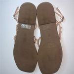 Sincerely Jules Women's Strappy Studded Sandals Beige Size 8.5 Summer Casual Tan Photo 2