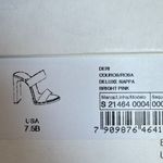 Schutz ‎ Deri Heel Sandal Vibrant Bright Pink Leather Size 7.5 Party Bachelorette Photo 11