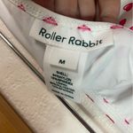 Roller Rabbit  High Rise Heart Print Bikini Bottom White Size M NWT Photo 6