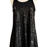 Cocktail Black Sequins Dress Swing Sleeveless Racerback by UNIX LBD Small NWT Photo 7