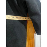 Eskandar Black Wool Cashmere Cocoon Coat Button Front Made in England Size 1 Photo 6